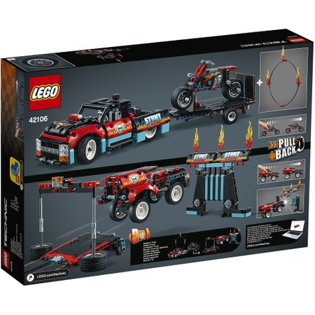 LEGO® Technic - Camion si motocicleta pentru cascadorii 42106 [6]