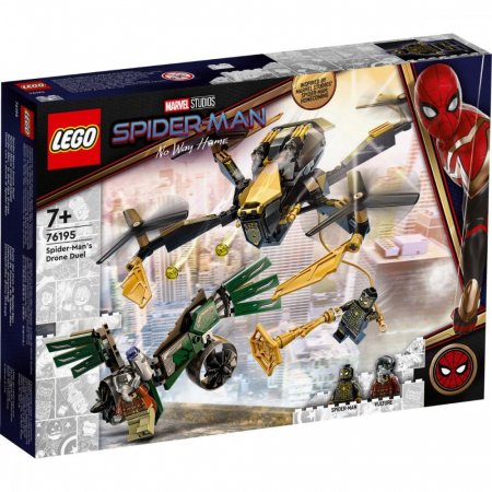 Seturi LEGO - 76195 LEGO® Marvel Super Heroes: Spider-Man Duelul cu Drone