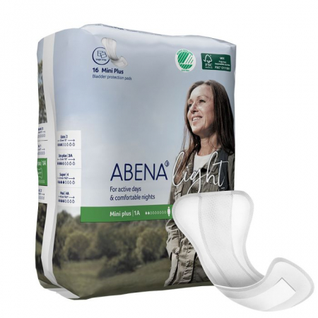 Absorbante feminine - Absorbante Abena Light Mini 1A pentru femei, 16 bucati