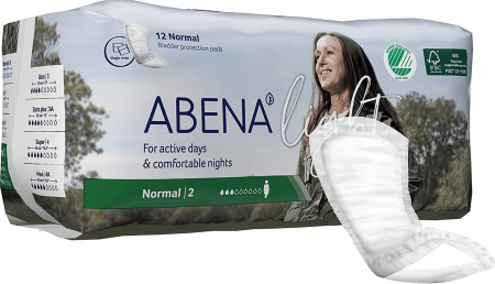 Absorbante feminine - Absorbante Abena Light Normal 2 pentru femei, 12 bucati
