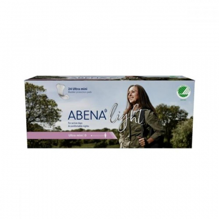 Absorbante feminine - Absorbante Abena light ultra mini pentru femei, 24 bucati