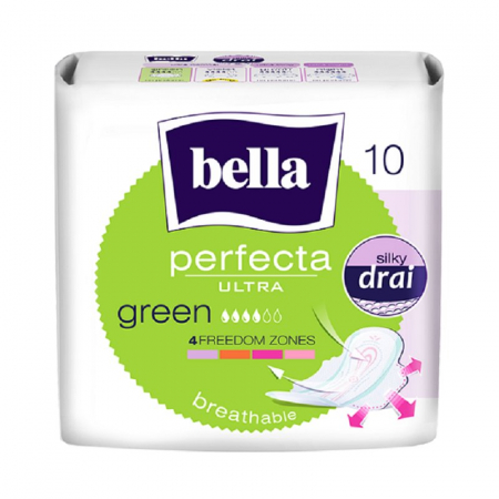 Absorbante feminine - Absorbante Bella pentru femei Perfecta Slim Green, 10 bucati