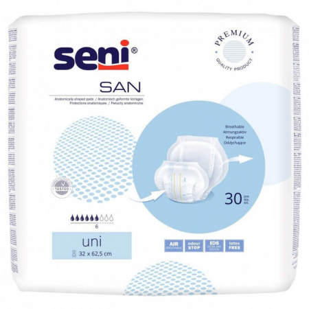 Absorbante incontinenta - Absorbante Adulti Seni Uni 32 62.5 cm 30 Bucati pukika.ro