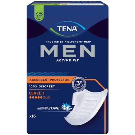 Absorbante incontinenta - Absorbante Incontineta Urinara Tena Men Super Level 3, 16 bucati