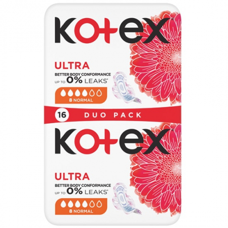 Absorbante feminine - Absorbante Kotex Ultra Normal, 16 bucati