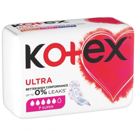 Absorbante feminine - Absorbante Kotex Ultra Super, 7 bucati