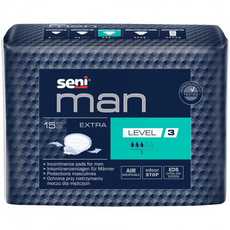 Absorbante incontinenta - Absorbante Barbati Seni Extra L3 22.5 27 cm 15 Bucati pukika.ro