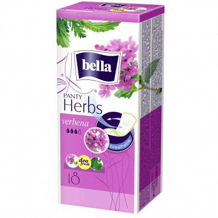 Promotii - Absorbante zilnice Bella pentru femei Herbs Panty Verbina, 18 bucati
