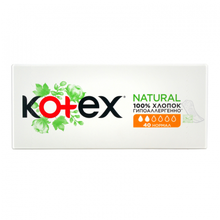 Promotii - Absorbante zilnice Kotex Normal NATURAL, 40 bucati