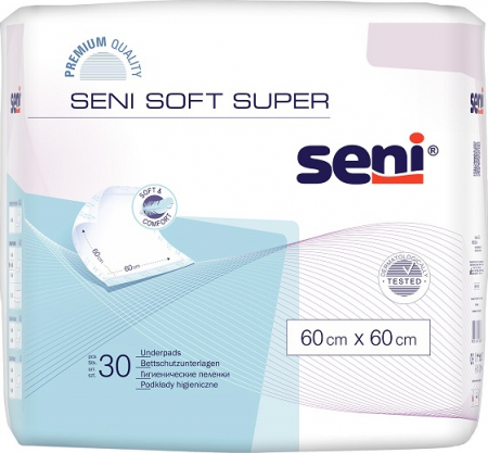 Aleze copii - Aleze Igienice de Protectie Seni Super 60 60 cm 30 Bucati pukika.ro
