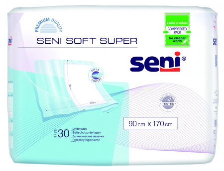 Pentru bebelusi - Aleze Igienice de Protectie Seni Super 90 170 cm 30 Bucati pukika.ro