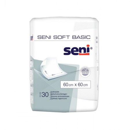 Aleze copii - Aleze Igienice de Protectie Seni Basic 60 60 cm 30 Bucati pukika.ro