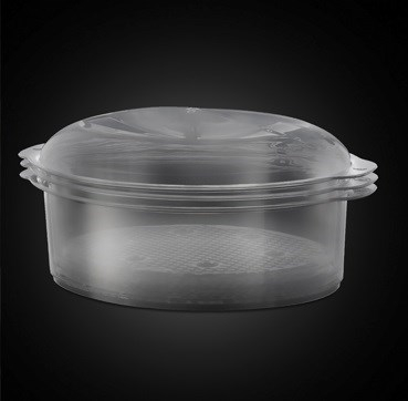 Aparat de gatit cu aburi Russel Hobbs 800 W, 9 L, 3 zone de gatit, Negru/Arginitiu [3]