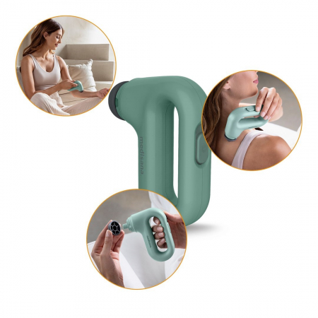 Aparat de Masaj Electric Medisana tip Pistol, Gat, Spate, Abdomen, Picioare, Portabil, Verde pukika.ro [4]