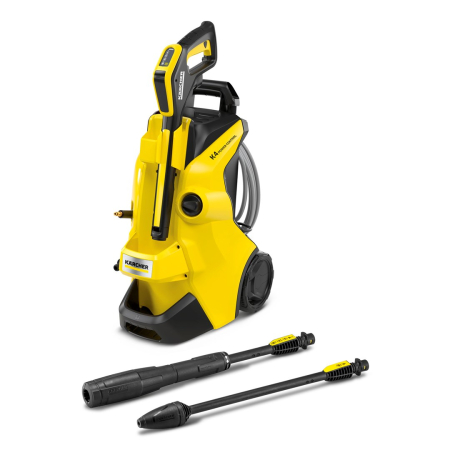 Aparate de Spalat cu Presiune - Aparat de Spalat cu Presiune Karcher K 4, 1800 W, 130 bar, 420 l/h, Power Control, pentru exterion si auto, Galben pukika.ro