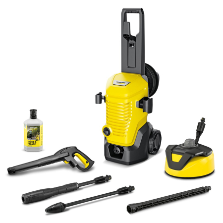 Aparate de Spalat cu Presiune - Aparat de Spalat cu Presiune KARCHER K 4 WCM Premium, 1800 W, 130 bar, 420 l/h, Vario Power Jet, Galben pukika.ro