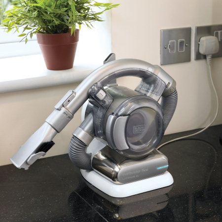 Aspirator cu acumulator BLACK+DECKER PD1820L-QW, 18 V, capacitate 0.56 l, Gri pukika.ro [9]