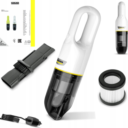Aspirator de mana KARCHER CVH 2 1.198-330.0, 70 W, capacitate 0.15 l, Alb pukika.ro [2]