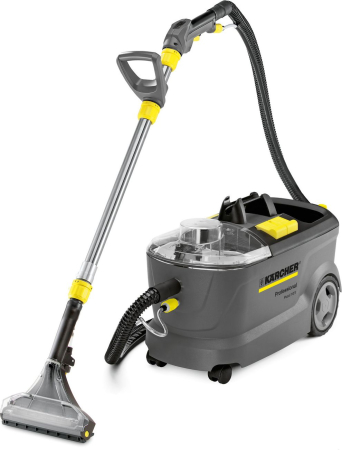 Aspiratoare - Aspirator injectie-extractie KARCHER Puzzi 10/1 2-in-1, rezervor apa murdara 8.7 L, suprafata maxima 81 m²/h, Gri pukika.ro