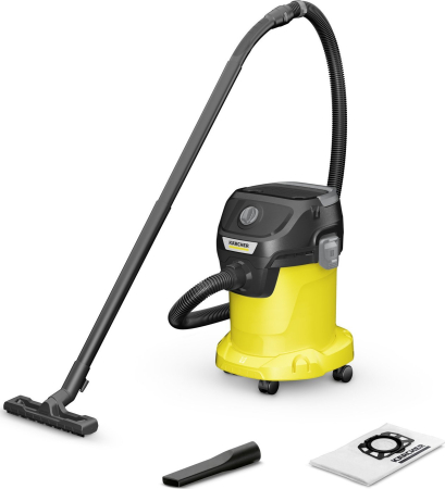 Aspiratoare - Aspirator umed-uscat KARCHER KWD 3 1.628-442.0, 1000 W, capacitate 17 l, Galben pukika.ro