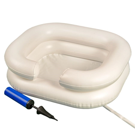 Cadite pentru Spalarea Capului - Bazin gonflabil pentru spalarea capului, volum 10 l, PVC, Alb pukika.ro