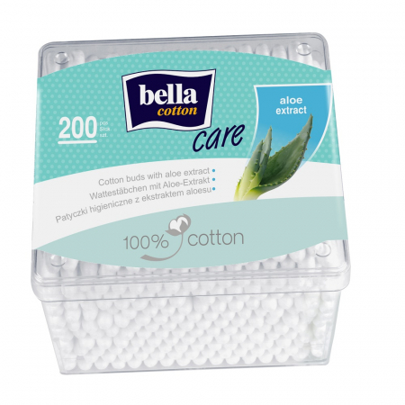 Promotii - Betisoare igienice pentru urechi Bella cu aloe vera, 200 bucati