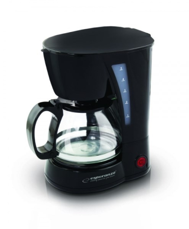 Promotii - Cafetiera Esperanza EKC006, 650 W, Rezervor 0.6 L, Negru pukika.ro