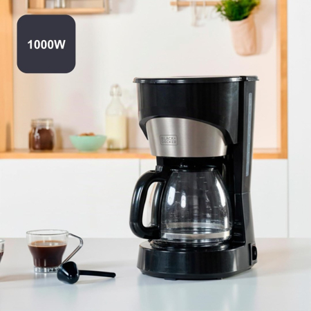 Cafetiera Manuala BLACK+DECKER, 1000 W, Rezervor 1.5 L, Negru pukika.ro [4]