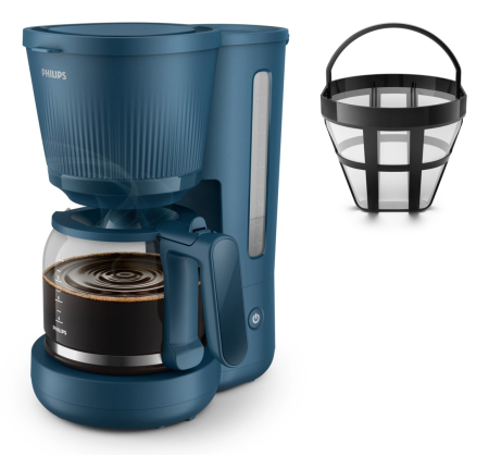 Cafetiera Philips HD7411/70, 1080 W, Rezervor 1.3L, Albastru pukika.ro [1]