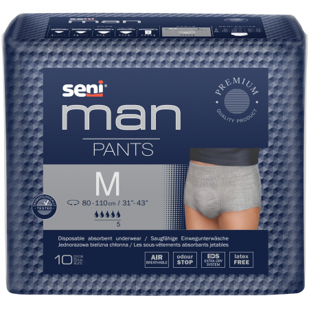 Promotii - Chilot Absorbant Barbati Seni Pants Medium 80 110 cm 10 Bucati pukika.ro