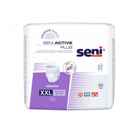 Produse incontinenta adulti - Scutece Adulti Seni Plus 2 x Extra Large 140 190 cm 10 Bucati pukika.ro