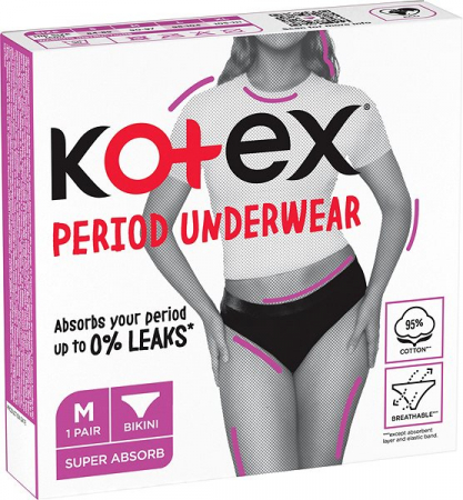 Chiloti menstruali reutilizabili Kotex marimea S, 1Buc [2]