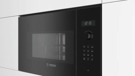 Cuptor cu Microunde Incorporabil Bosch Serie 6, 900 W, 25 L, Grill, Negru pukika.ro [1]