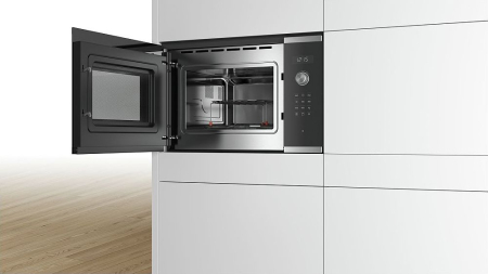 Cuptor cu Microunde Incorporabil Bosch Serie 6, 900 W, 25 L, Touch, Grill, Negru pukika.ro [1]