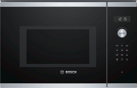 Cuptoare cu Microunde - Cuptor cu Microunde Incorporabil Bosch Serie 6, 900 W, 25 L, Touch, Grill, Negru pukika.ro