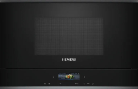Cuptoare cu Microunde - Cuptor cu Microunde Incorporabil Siemens, 900 W, 21 L, Touch, Grill, Negru pukika.ro