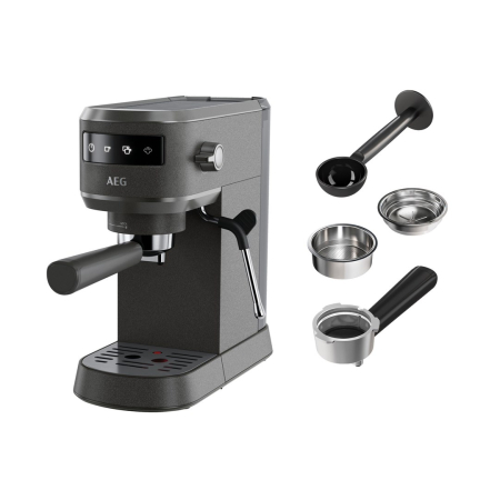 Aparate Cafea - Espressor Automat AEG EC6-1-6BST, 1450 W, 15 bar, Espresso, 1 L, Negru pukika.ro