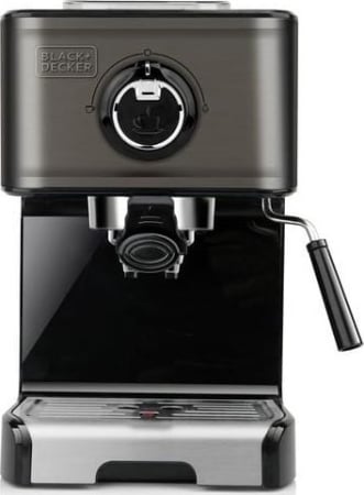 Aparate Cafea - Espressor Automat BLACK+DECKER ES9200010B, 15 Bar, 1200 W, Cafea, Espresso, Cappucciono, Rezervor 1.2 L, Negru pukika.ro