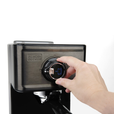 Espressor Automat BLACK+DECKER ES9200010B, 15 Bar, 1200 W, Cafea, Espresso, Cappucciono, Rezervor 1.2 L, Negru pukika.ro [6]