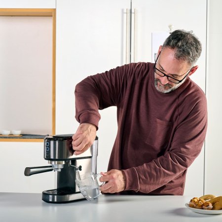 Espressor Automat Black+Decker ES9200090B, 1350 W, 20 bar, Gri pukika.ro [6]