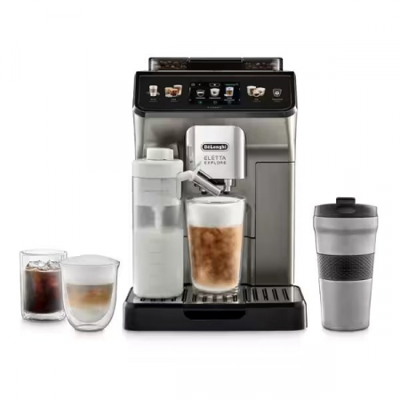 Aparate Cafea - Espressor Automat De’Longhi ECAM 450.86.T, 1450 W, Functie LatteCrema (Hot & Cool), Rezervor 1.8 L, 19 Bar, Negru pukika.ro