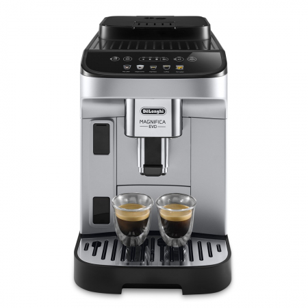 Aparate Cafea - Espressor Automat De’Longhi Magnifica Evo ECAM 290.61.SB, 1450W, 15 Bar, Espresso, Cappucciono, Spumare Lapte, Display Soft Touch, 1.8 L, Argintiu/Negru pukika.ro
