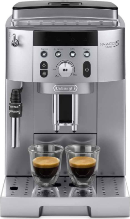 Promotii - Espressor Automat DeLonghi ECAM 250.31.SB Magnifica S Smart, 1450 W, 1.8 L, 15 Bar, Rasnita Integrata, Spumare Lapte, Argintiu pukika.ro