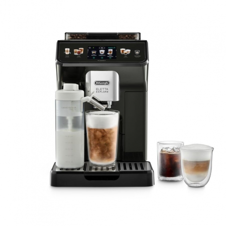 Promotii - Espressor Automat Eletta Explore De’Longhi ECAM 450.65.G Dinamica Plus, 1450W, 15 Bar, Cappuccino, Americano, Macchiato, LatteCrema, Ecran TFT, 1.8 L, Gri pukika.ro