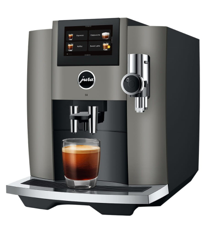 Aparate Cafea - Espressor Automat Jura S8, 1450 W, 15 bar, Touch, Rezervor 1.9 L, Dark Inox pukika.ro