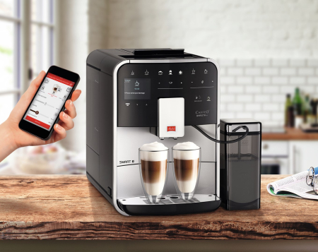 Espressor Automat Melitta Barista TS Smart F85/0-101, 15 Bar, 1450 W, Touch, Cafea macinata, Cappuccino, Latte Macchiato, Rezervor 1.8 L, Negru/Inox pukika.ro [6]