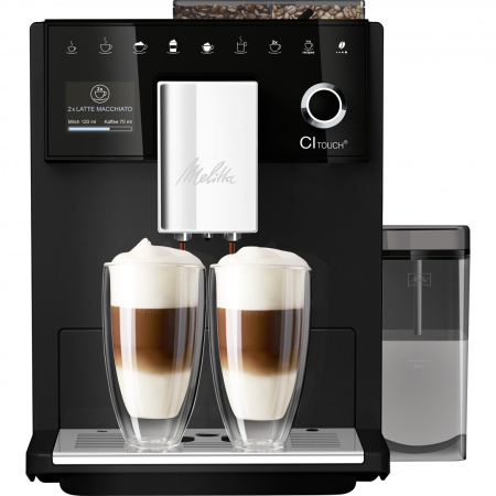 Promotii - Espressor Automat Melitta F630-112, 1400 W, Cappuccino, Americano, Latte, 1.8 L, Negru pukika.ro
