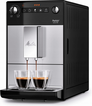 Espressor Automat Melitta Purista F23/0-101, 15 Bar, 1450 W, Cafea boabe, Espresso, Rezervor 1.2 L, Negru/Inox pukika.ro [2]