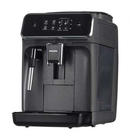 Aparate Cafea - Espressor Automat Philips 2200 EP2224/10, 1500 W, Cafea si Espresso, 15 Bar, Rezervor 1.8L, Negru pukika.ro