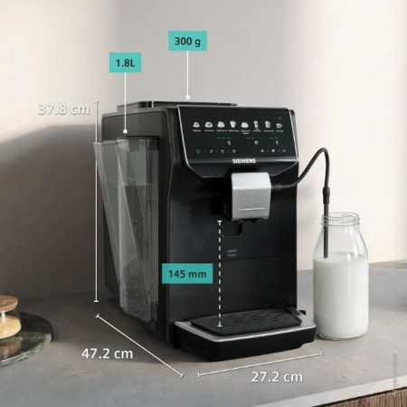 Espressor Automat Siemens, 1500 W, 15 bar, Touch, Rezervor 1.8 L, Negru pukika.ro [7]